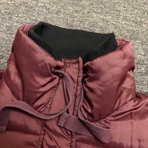 Barbour Weatheram Longline Quilted Puffer Coat Purple Wine SIZE 4 US Women - Picture 6 of 12